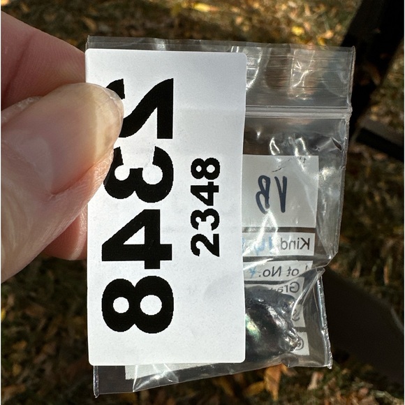 8.52ct Freeform Peacock Black Baroque Keshi Free Form Pearl Drilled Pearl - Picture 4 of 17